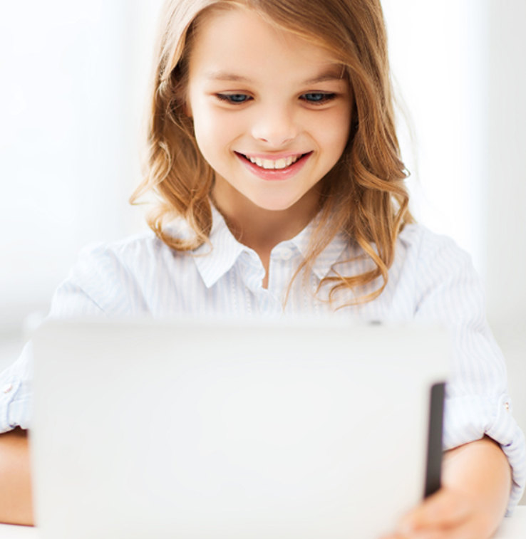Child writing during a Spanish lesson